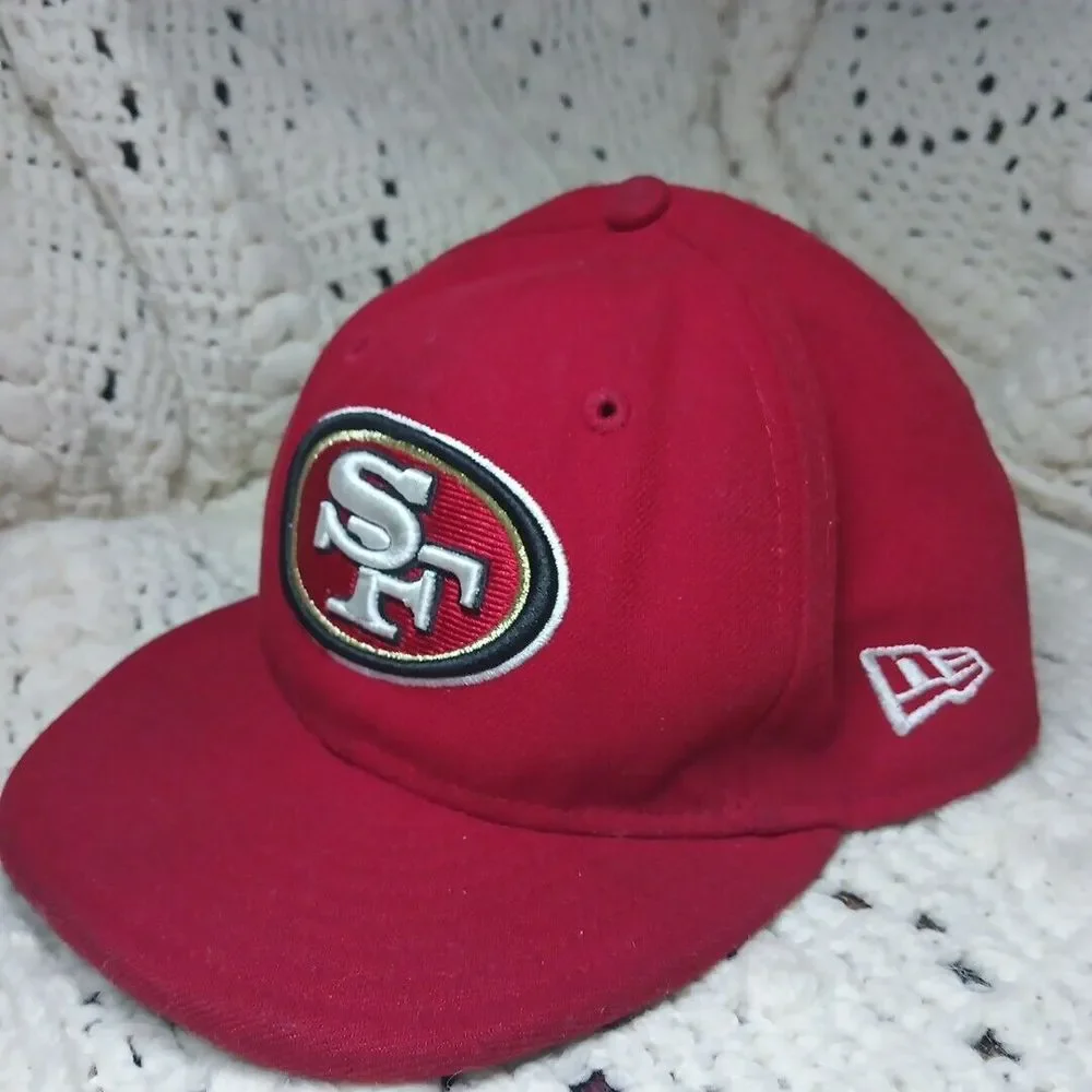 New Era 59fifty San Francisco 49ers‎ Hat Cap Youth Fitted Size 6 1/2 NFL 2014